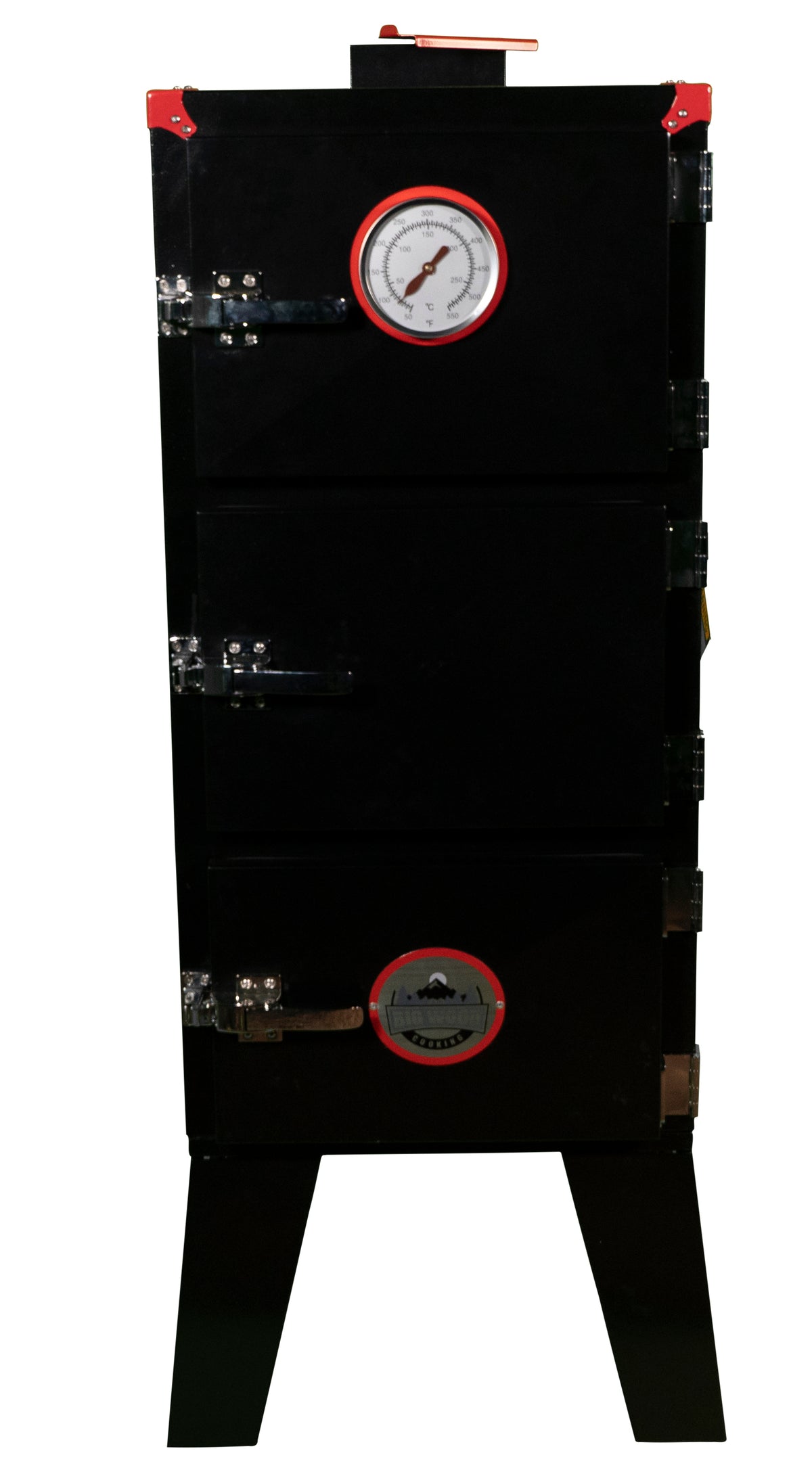 The Big Wood Cooking Double Stack Smoker