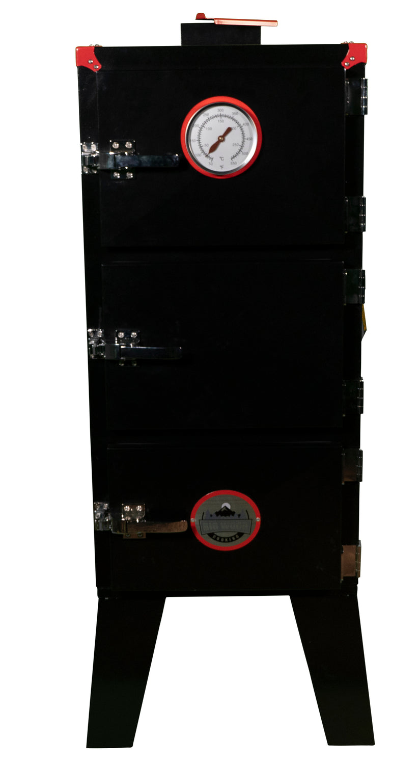The Big Wood Cooking Double Stack Smoker