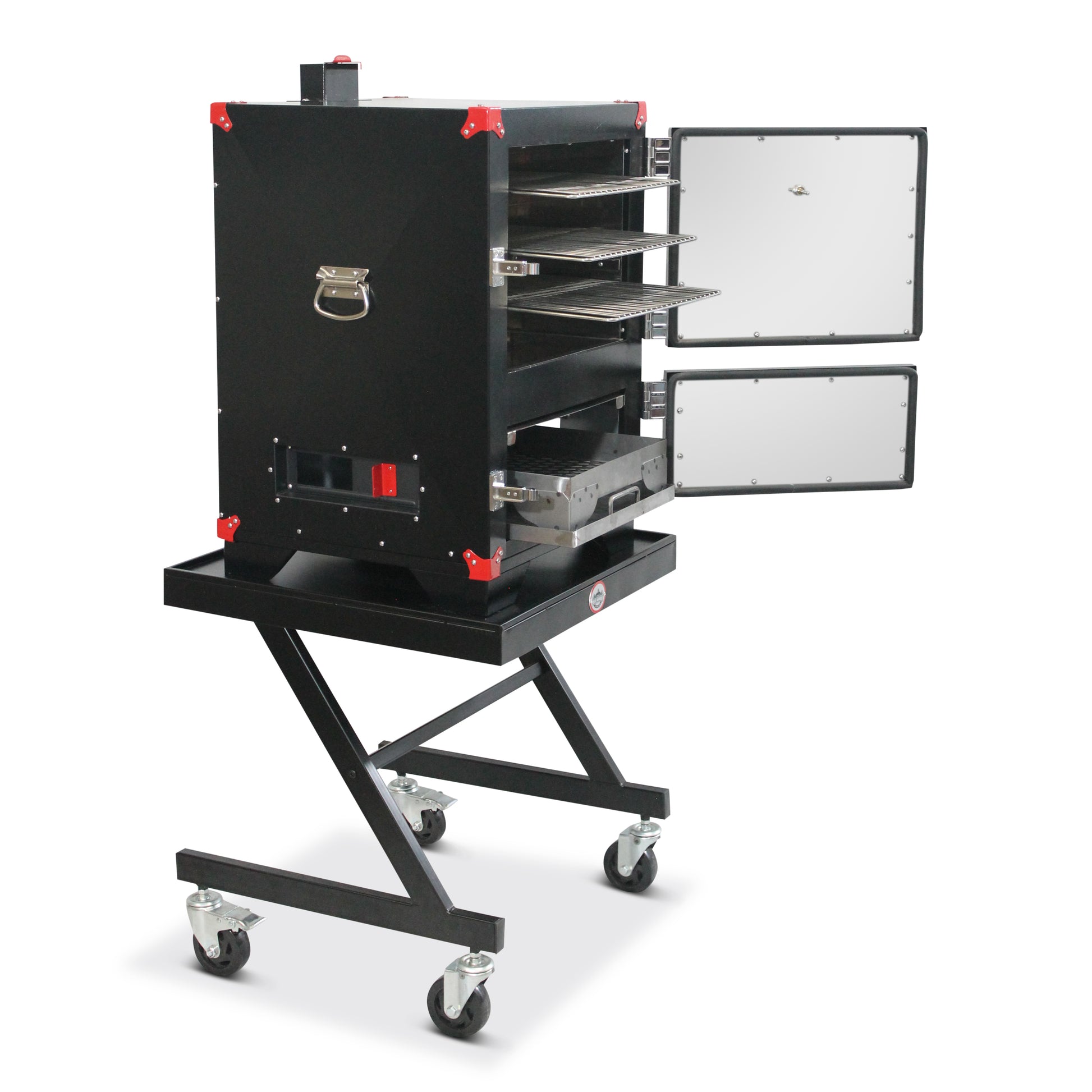 Big wood smoker cart,wood smoker cart,cart,smoker,